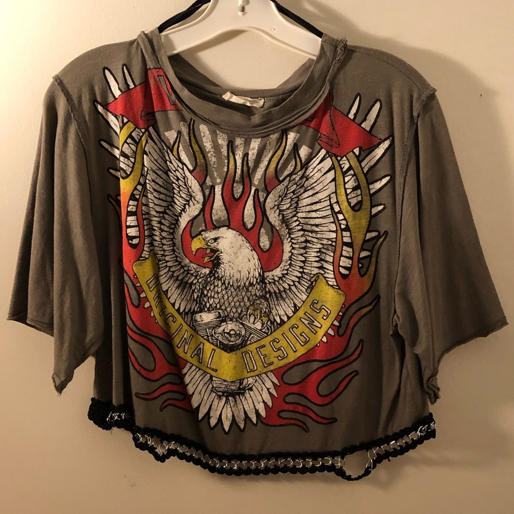 Grunge Chain Crop
